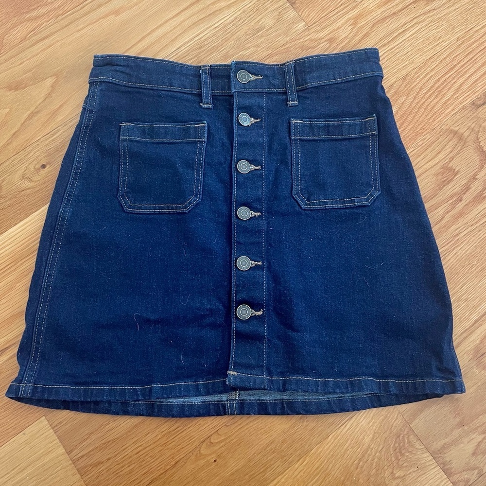 GAP Denim Button Down Mini Skirt, Size 2/26